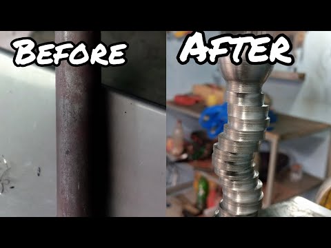 i make a Different, Shop.piece//making a Crazy part on .Lathe manual.(machine)