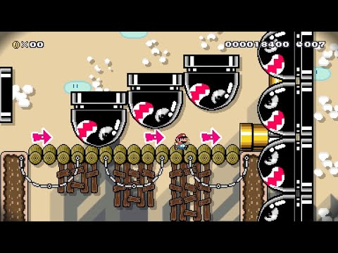Super Mario Maker 2 -Banzai Bill x Speedrun (60sec) by AKUMUくん - No Commentary