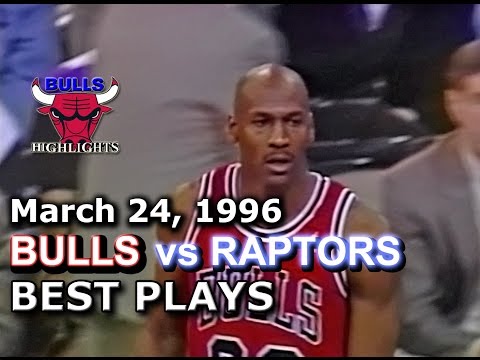 March 24 1996 Bulls vs Raptors highlights
