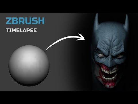 zombie batman Sculpting Timelapse | Zbrush