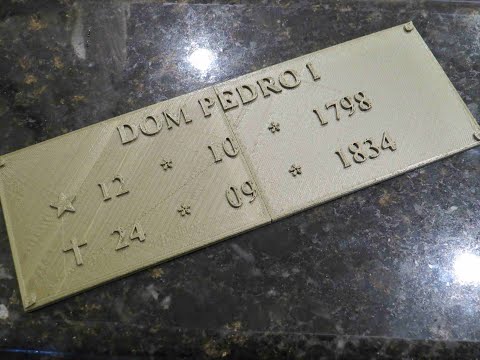 Placa para lápide - Impressão 3D