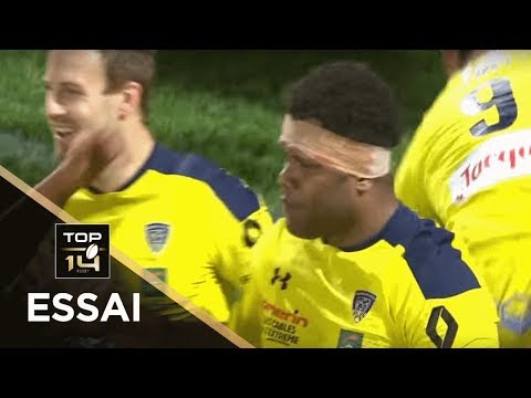 TOP 14 - Essai Apisai NAQALEVU (ASM) - Clermont - Toulouse - J12 - Saison 2018/2019