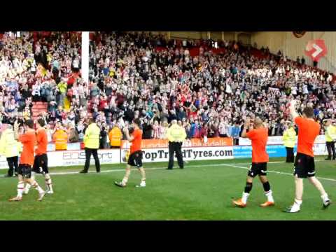 Blades applaud the kop