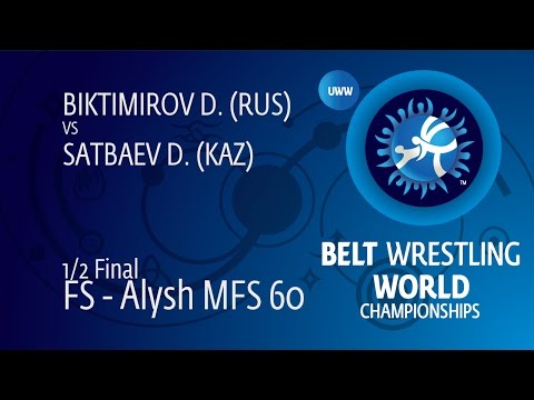 1/2 FS - Alysh MFS 60: D. SATBAEV (KAZ) df. D. BIKTIMIROV (RUS) by TF, 7-0