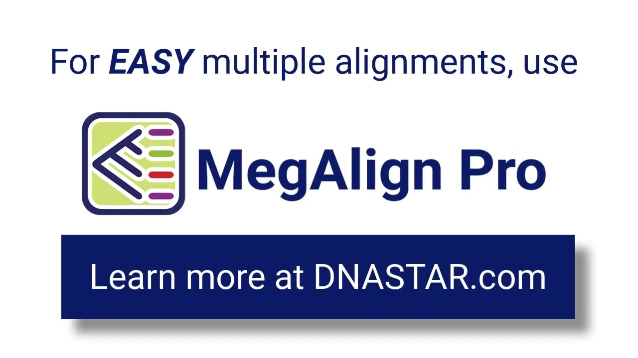 DNASTAR - Multiple Sequence Alignments in MegAlign Pro
