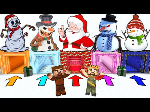 IF YOU ENTER THE WRONG CHRISTMAS CAVE, YOU WILL DIE! 😱 - Minecraft