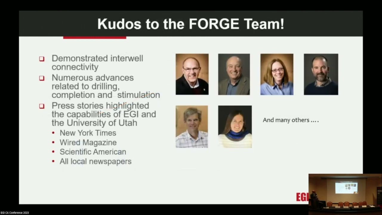 2023 EGI Tech. Conference - Geothermal session - Day 1