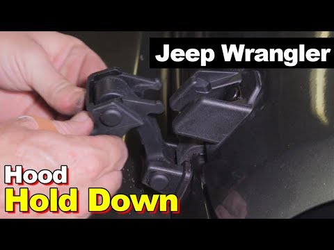 2007-2017 Jeep Wrangler JK Hood Hold Down Plastic Rubber Latch Kit