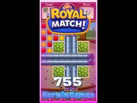 Royal Match Level 755 - Hard Level - No Boosters