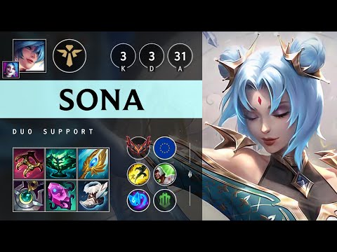 Sona Support vs Leona: Shield Maker - EUW Grandmaster Patch 14.22
