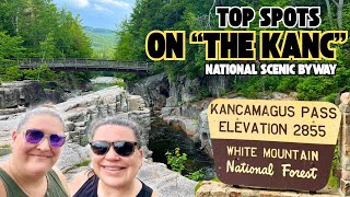 TOP SPOTS ON THE SCENIC KANCAMAGUS HIGHWAY IN THE WHITE MOUNTAINS OF NEW HAMPSHIRE