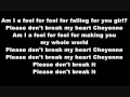 Greyson Chance Cheyenne- lyrics 