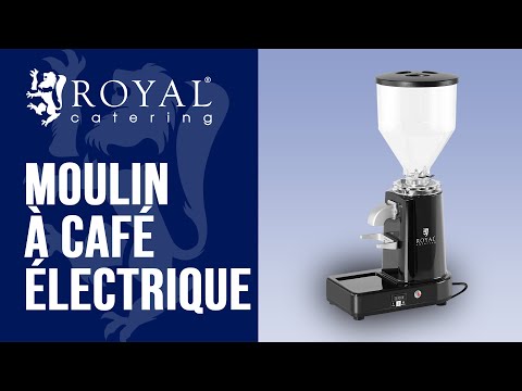 Vidéo - Moulin à café électrique - 200 W - 1000 ml - Plastique - Noir