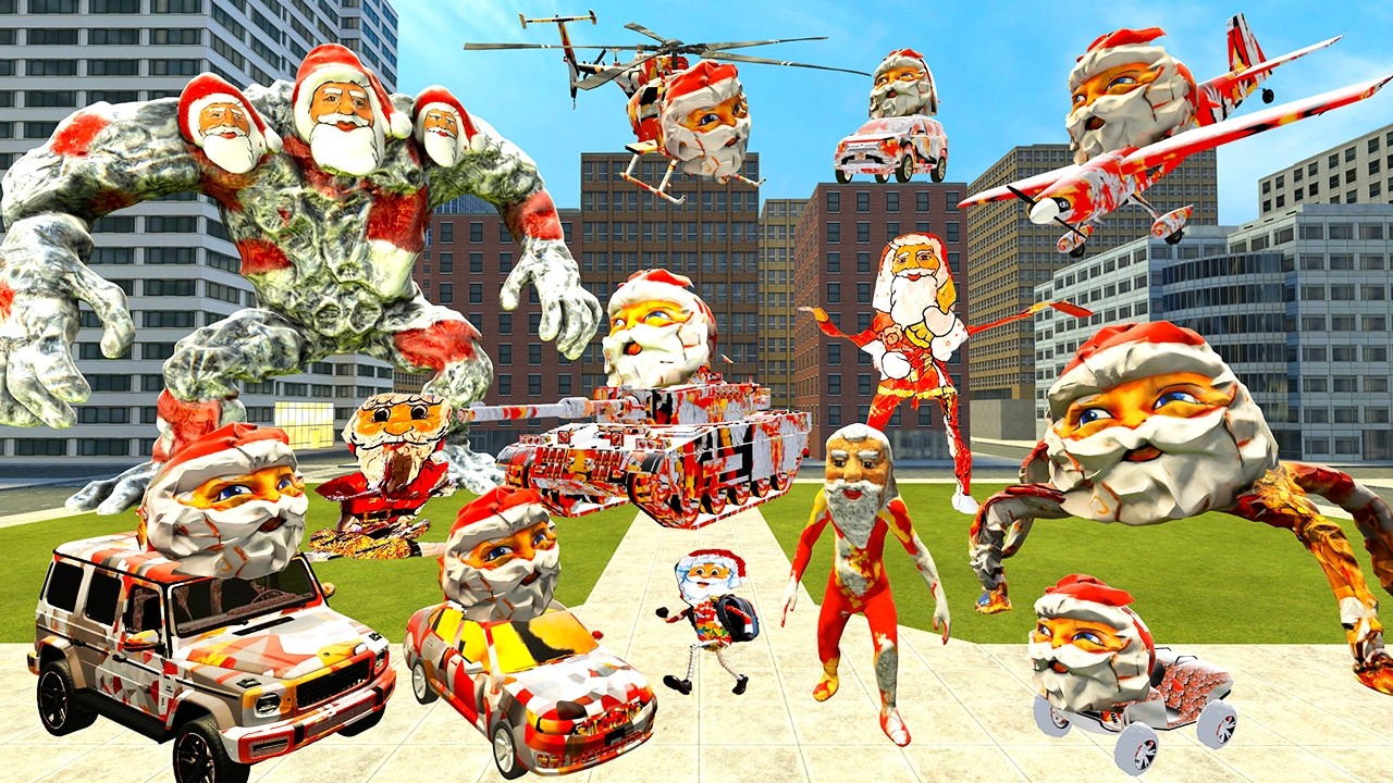 ВСЕ ВИДЫ ГУГУ ГАГА МЕМ ПАУК БОСС САМОЛЕТ ТАНК ВЕРТОЛЕТ В БОЛЬШОМ ГОРОДЕ Garry's Mod