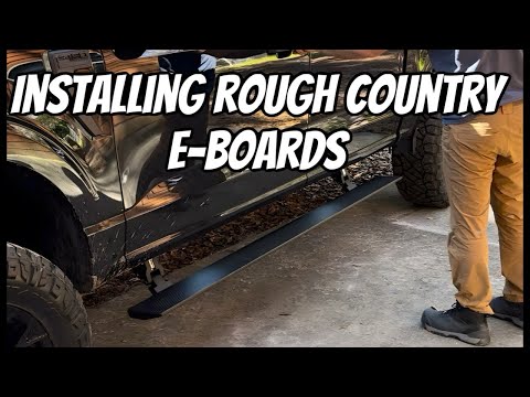 Installing Rough Country Electric running boards on a 2023 F-150