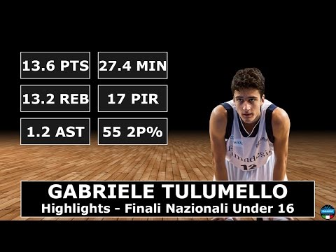 Gabriele Tulumello - Highlights - Finali Nazionali U16 Eccellenza 2016