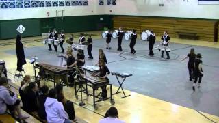 preview picture of video 'Cloverleaf Winterguard and Drumline 2012'