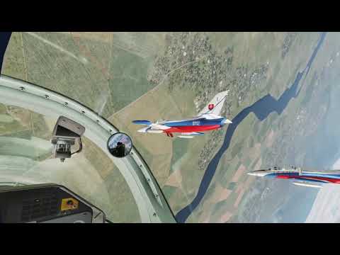 Biele Albatrosy - Virtuálny akrobatický tím VAT - tréning 28.2.2024