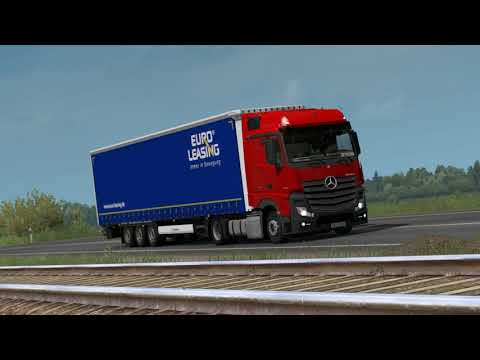 ETS2 Mercedes Actros MP4 1845 Utena - Rēzekne