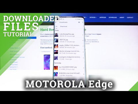 How to Locate all Downloads in Motorola Edge – Access Downloaded Files
