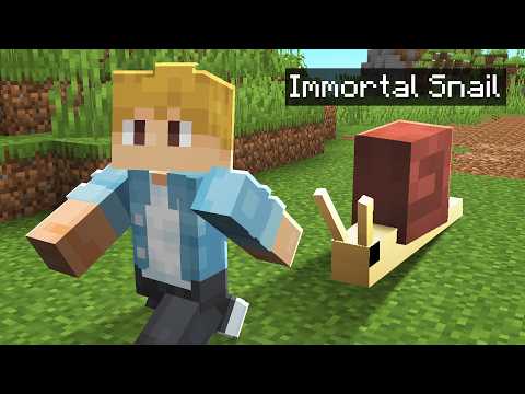 Minecraft, But an IMMORTAL SNAIL Is Chasing Me!