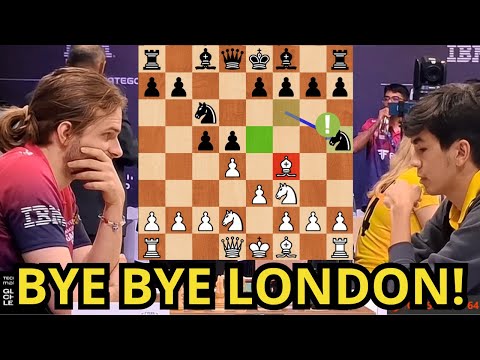 Sindarov CRUSHES the London System | Richard Rapport vs Javokhir Sindarov
