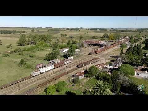 Video aéreo de la estación de trenes de Nico Pérez, Florida M3 11843 45