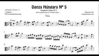 Hungarian Dance Nº5 Sheet Music for Viola on C clef