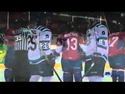 Jimmy Oligny Game Misconduct vs Chicoutimi Jan 19, 2012