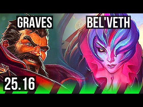 GRAVES vs BEL'VETH (JGL) | 14/2/12, Godlike | KR Master | 25.16