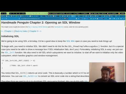 Handmade hero on linux EP:1