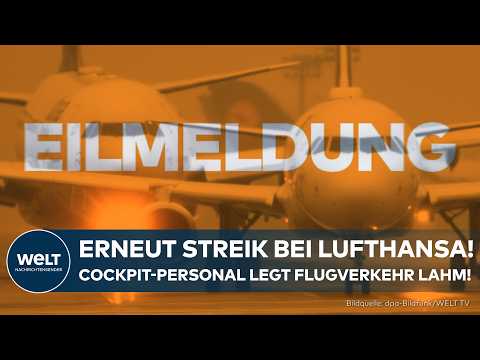 Video Thumbnail: ERNEUTER STREIK BEI LUFTHANSA! Cockpitpersonal legt zwei Tage lang alle Flüge lahm | EIL