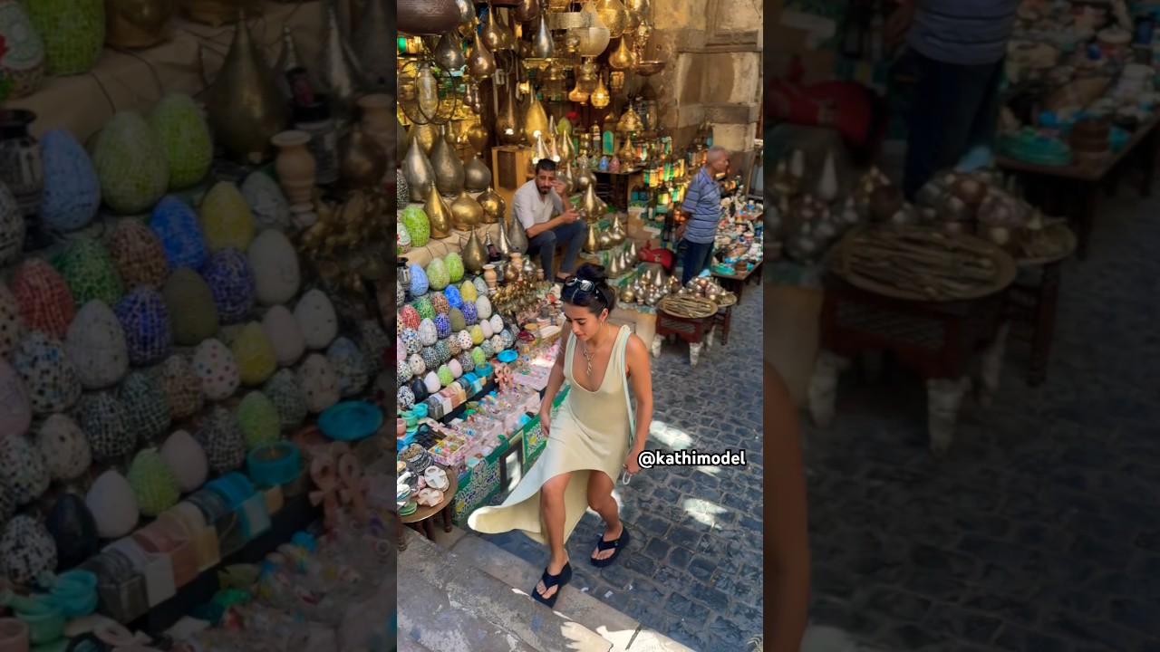 A beautiful bazar in Cairo 🤍 #dressoftheday #cairo #egypt #reaction #people
