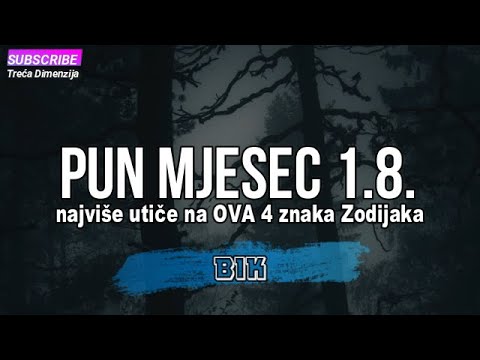 Pun Mjesec 1.8. - najviše utiče na OVA 4 znaka Zodijaka!
