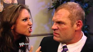 Stephanie McMahon & Kane Backstage