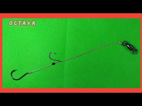 Two adjustable spacing hooks, anti-tangle string keeps the caught fish from escaping, FG Snell knot