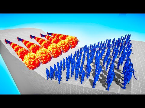 50x NINJA & 50x SENSEI vs 5x EVERY GOD -🏹Totally Accurate Battle Simulator TABS