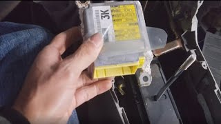 07-11 Toyota Camry Location & Removal of an Airbag Control Module "How to Remove & Replace it"