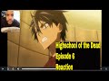 Highschool Of The Dead Episode 6 In The Dead Of The Night Reaction