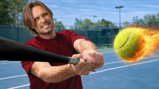 Returning a Pro Tennis Serve but it Gets Harder Every Time