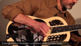 Fine Resophonic - Flamed Maple Tricone - Guitares au Beffroi 2014 par Pascal Mesnier