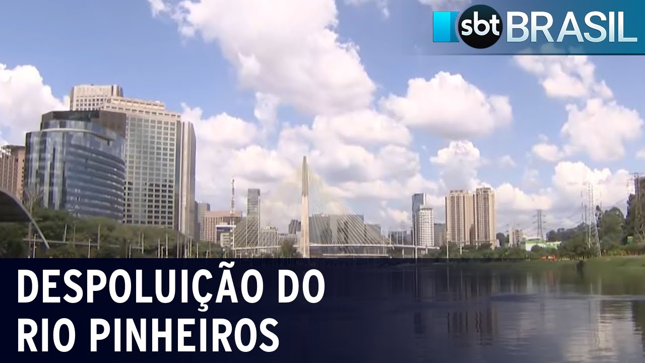 Despoluição do Rio Pinheiros está 86% concluída | SBT Brasil (30/03/22)