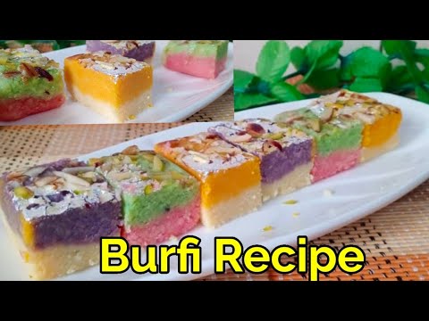 Burfi Recipes ll Rose, Pista, Falsa aur Mango Vanilla Burfi Recipes" Salu Recipe in Zambia