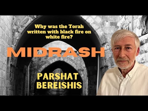 Midrash Bereishis - Why was the Torah written with black fire on white fire #torah #torahportion