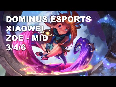 Dominus Esports Xiaowei Mid Zoe vs Sylas - KR Challenger Rank Game 10.7