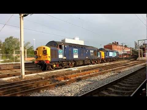 37087 & 37510 depart Crewe for the last time 0Z33