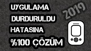 ANDROİD UYGULAMA DURDURULDU HATASINA %100 ÇÖZÜM 2020(SESLİ ANLATIM) PROGRAMSIZ