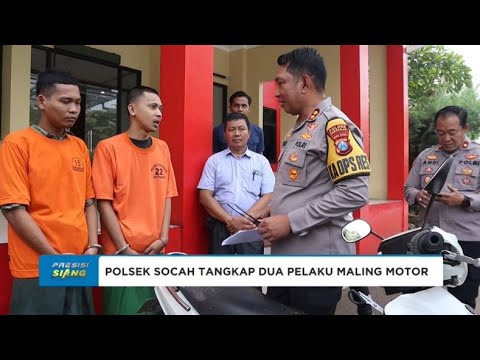 POLSEK SOCAH TANGKAP DUA PELAKU MALING MOTOR DI BANGKALAN
