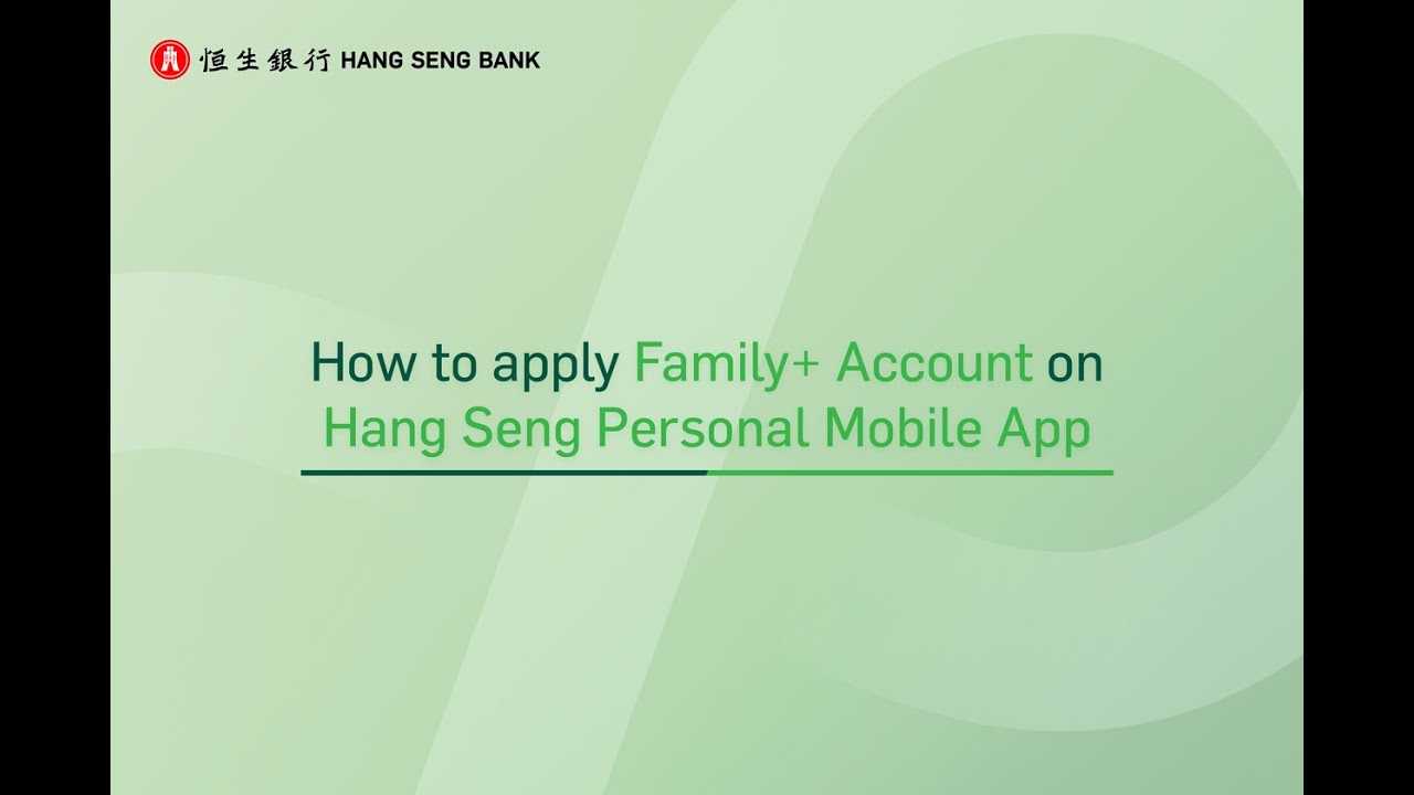 How to apply Family+ Account on Personal e-Banking