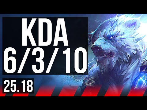 VOLIBEAR vs CHO'GATH (TOP) | Comeback, 1200+ games | NA Grandmaster | 25.18